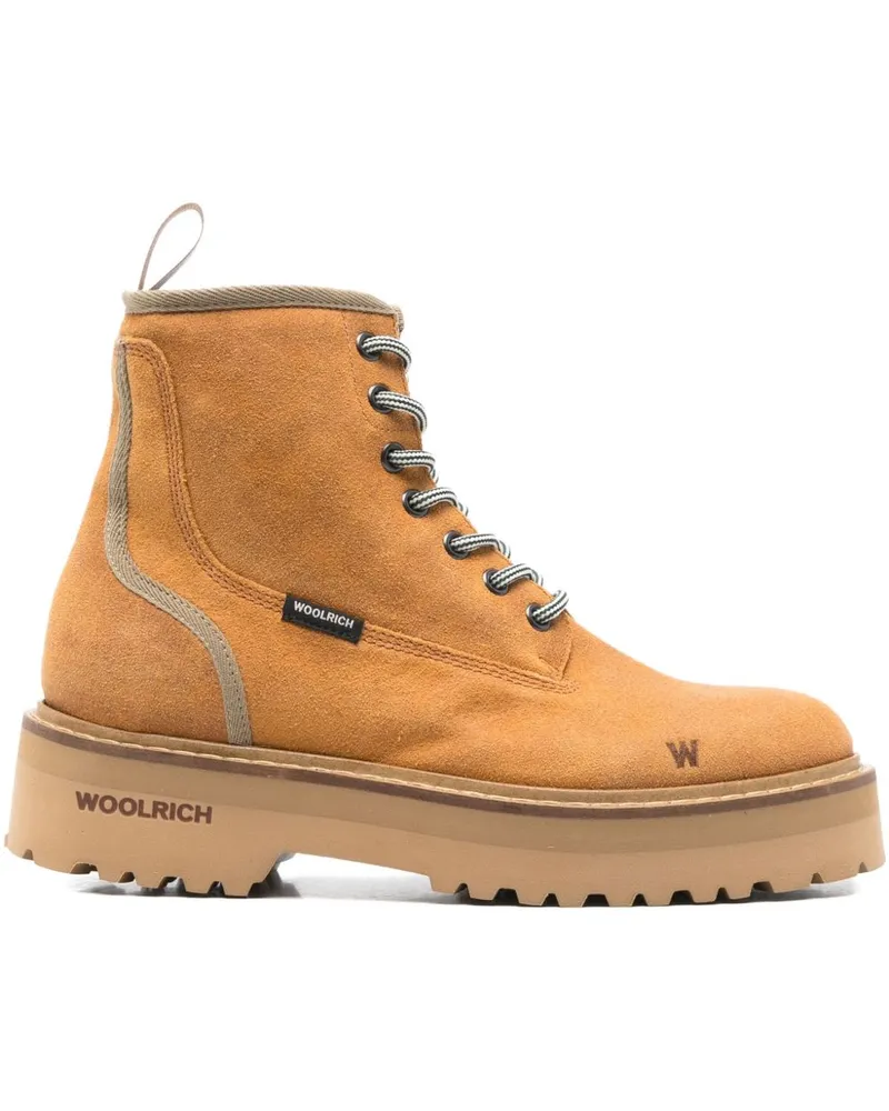 Woolrich Leder Schnürstiefel Leather