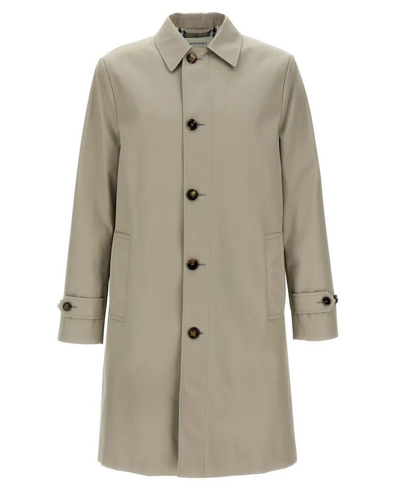 Burberry mittelgroße Automantel Gray