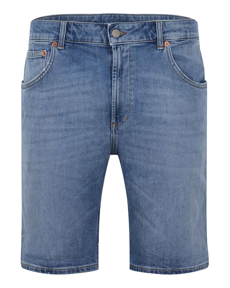 Dondup Derick' Shorts Stone Wash Stretch Denim Blue