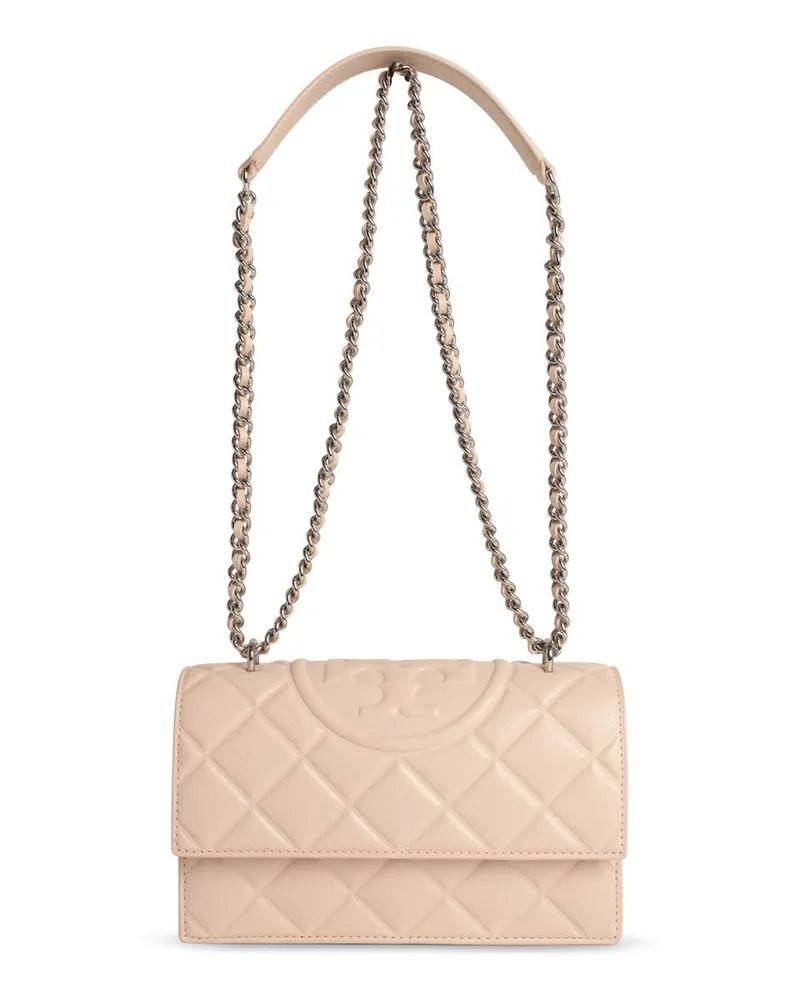 Tory Burch Fleming' kleiner rosa Lear -Crossbody -Tasche Pink