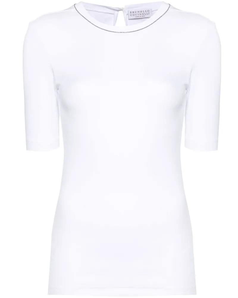 Brunello Cucinelli Baumwoll -T -Shirt White