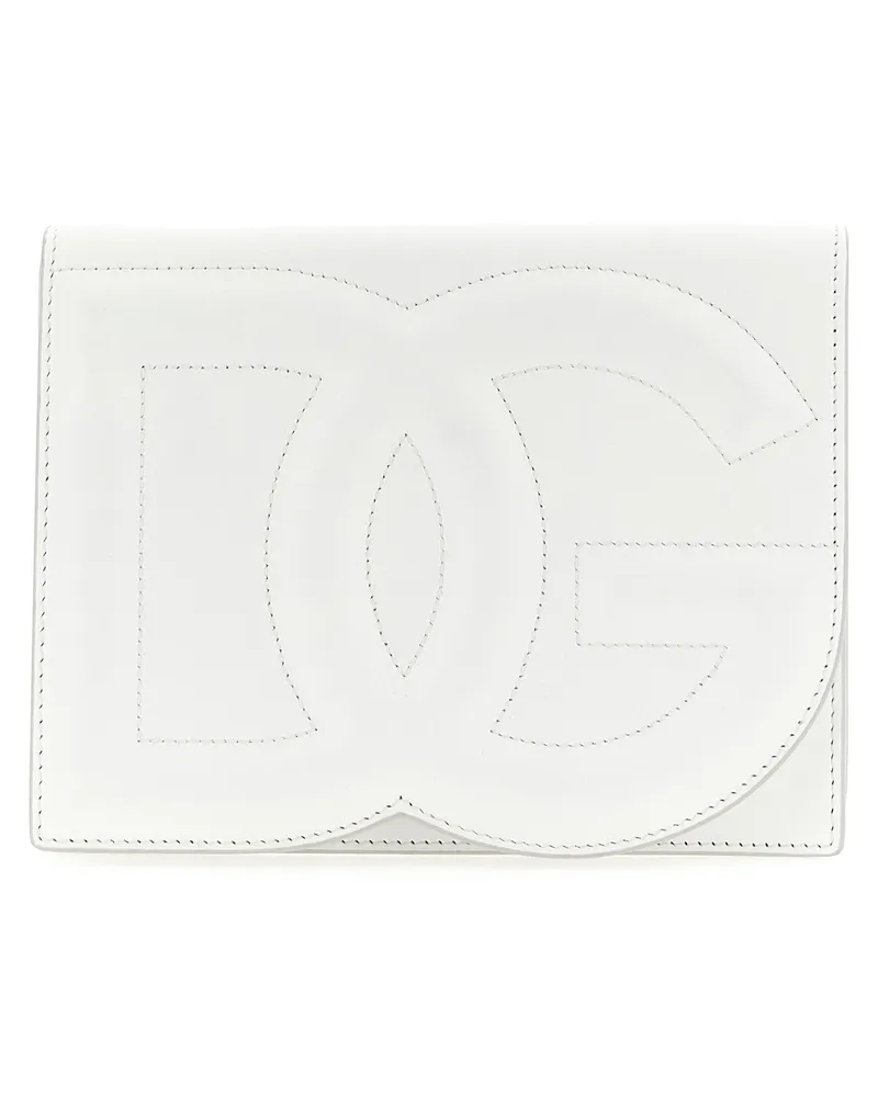 Dolce & Gabbana Logo Crossbody Tasche White