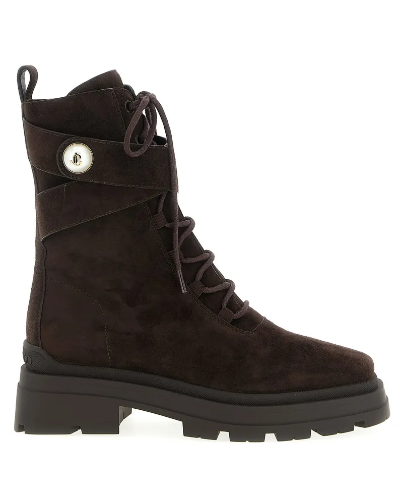 Jimmy Choo noemi' Kampfstiefel Brown