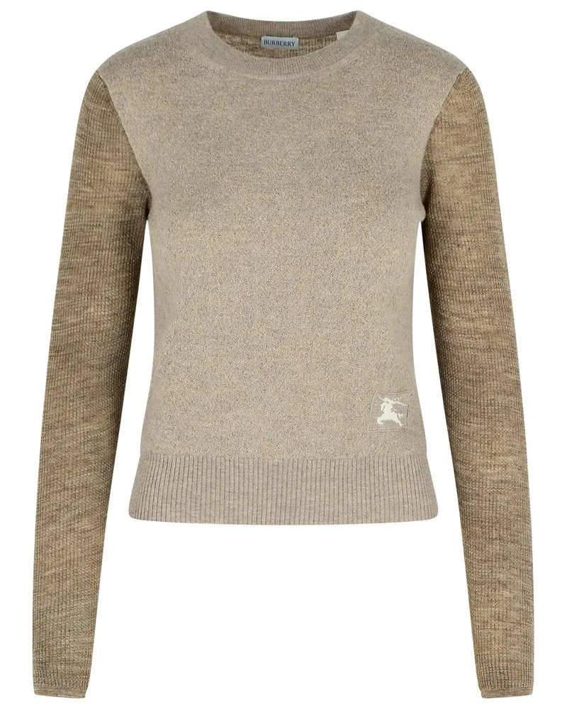 Burberry Rollkragenpullover „Costance“ aus beigem Alpaka-Mischgewebe Beige