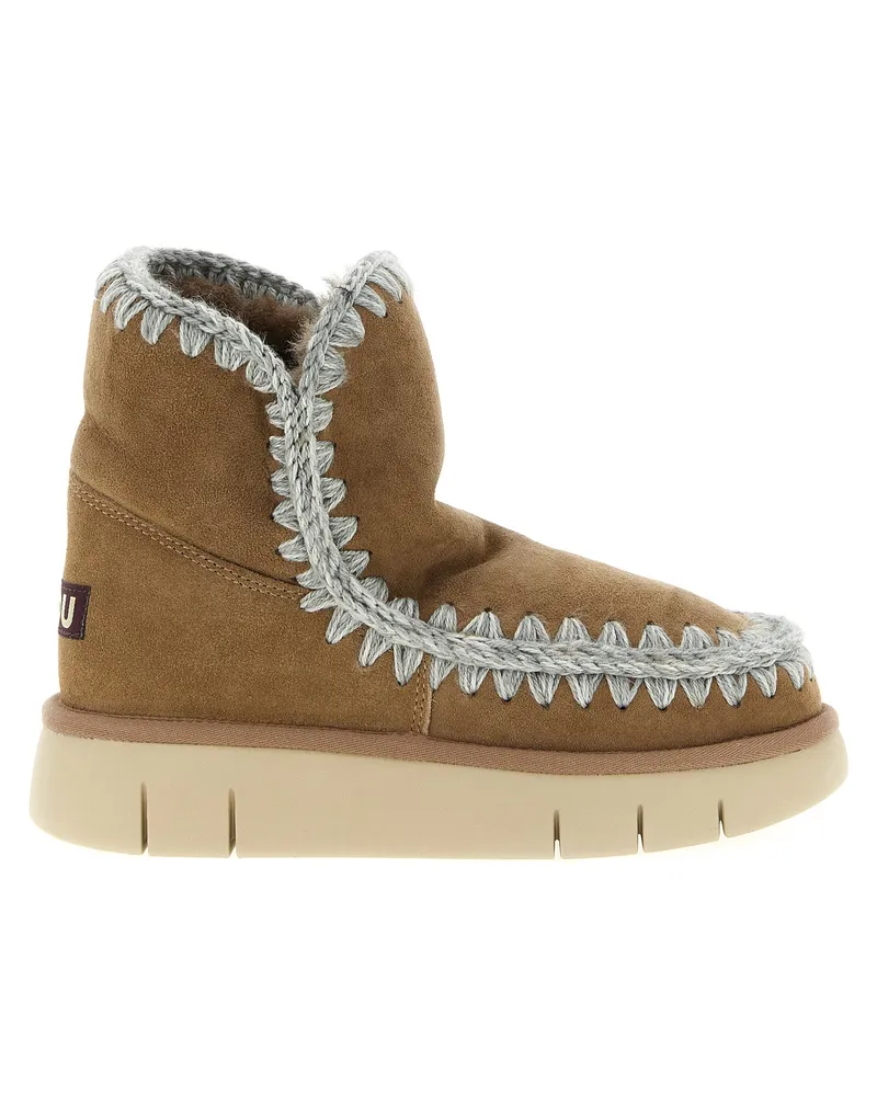 Mou Stiefeletten 'Eskimo 18 Bounce Wildleder Beige