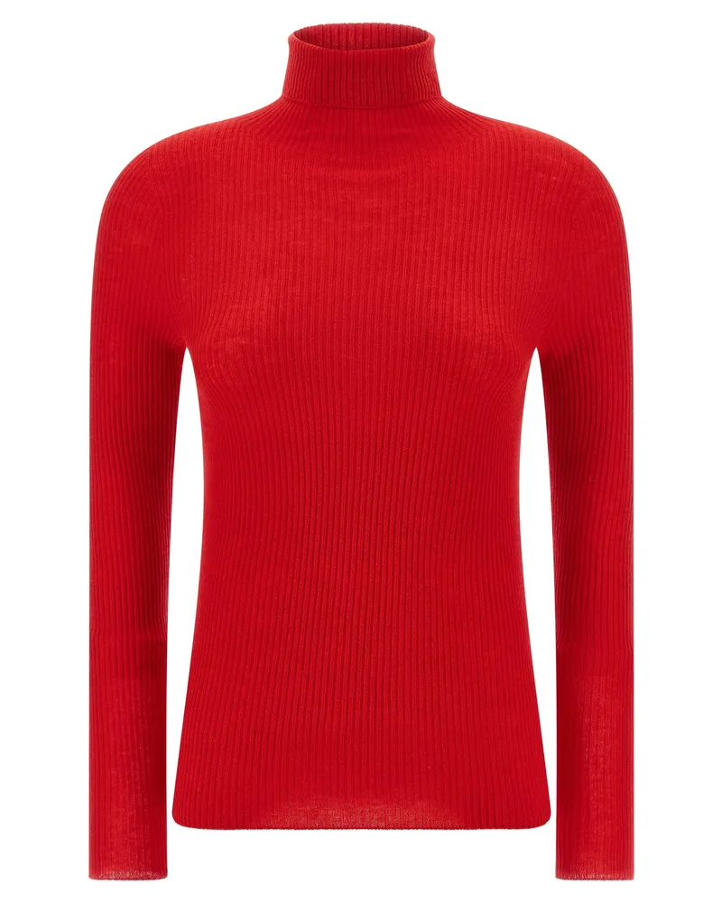 Fabiana Filippi Turtle Neck Pullover Red