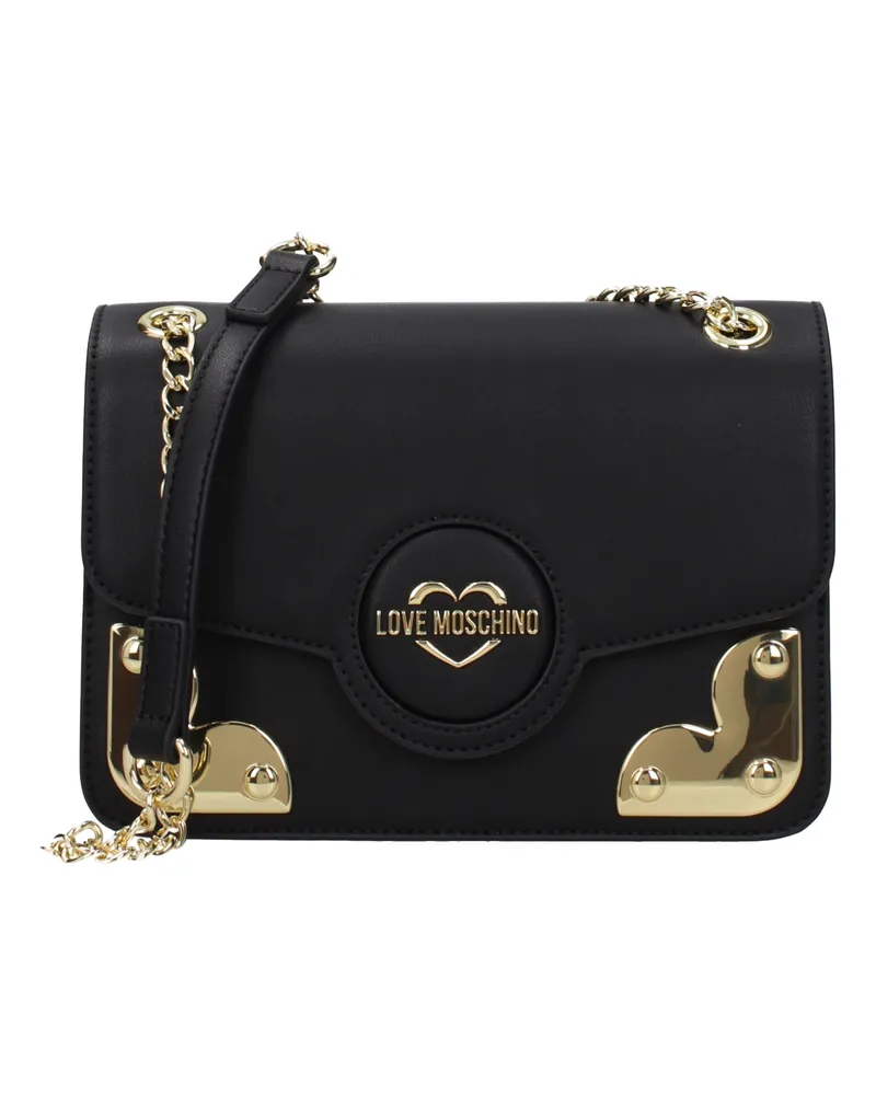 Moschino Damens Umhängetaschen Polyurethan Schwarz -