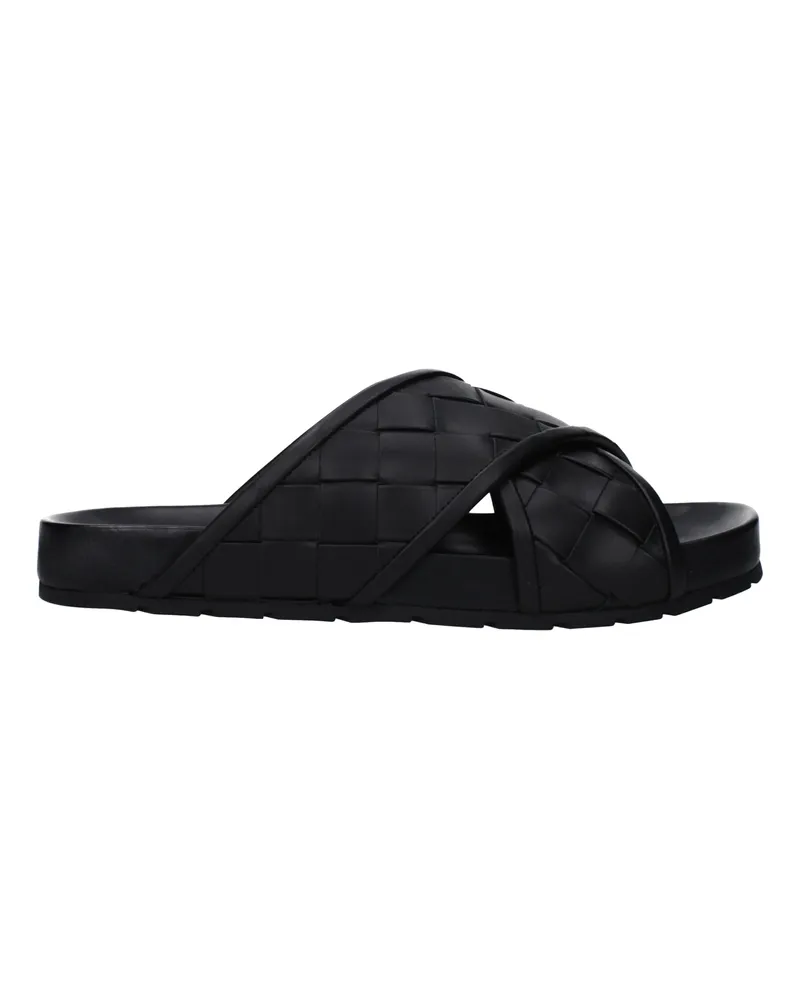 Bottega Veneta Hausschuhe und Hufe Tarik Man Leder schwarz -