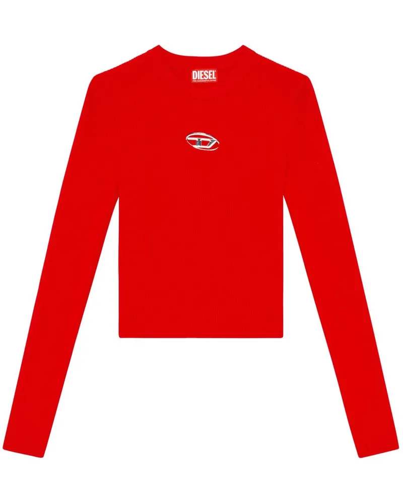 Diesel M Valari gerippter Pullover Red