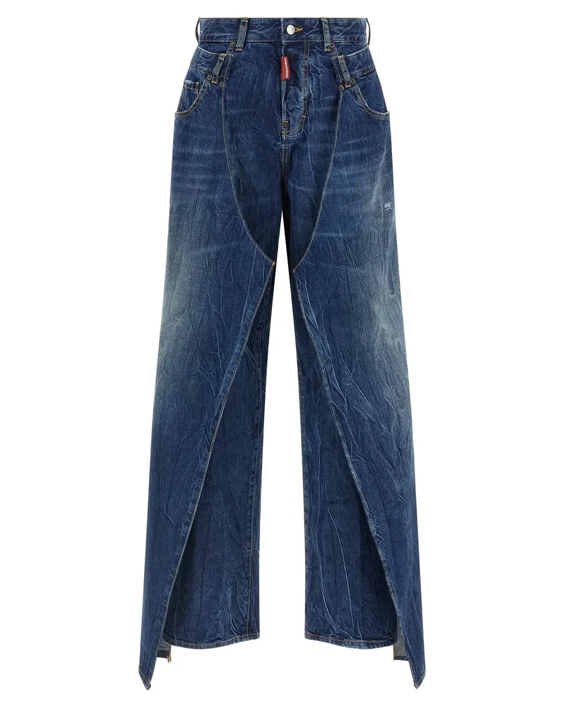 Dsquared2 bettter x dsquared2 'Double Wrap' Jeans Blue