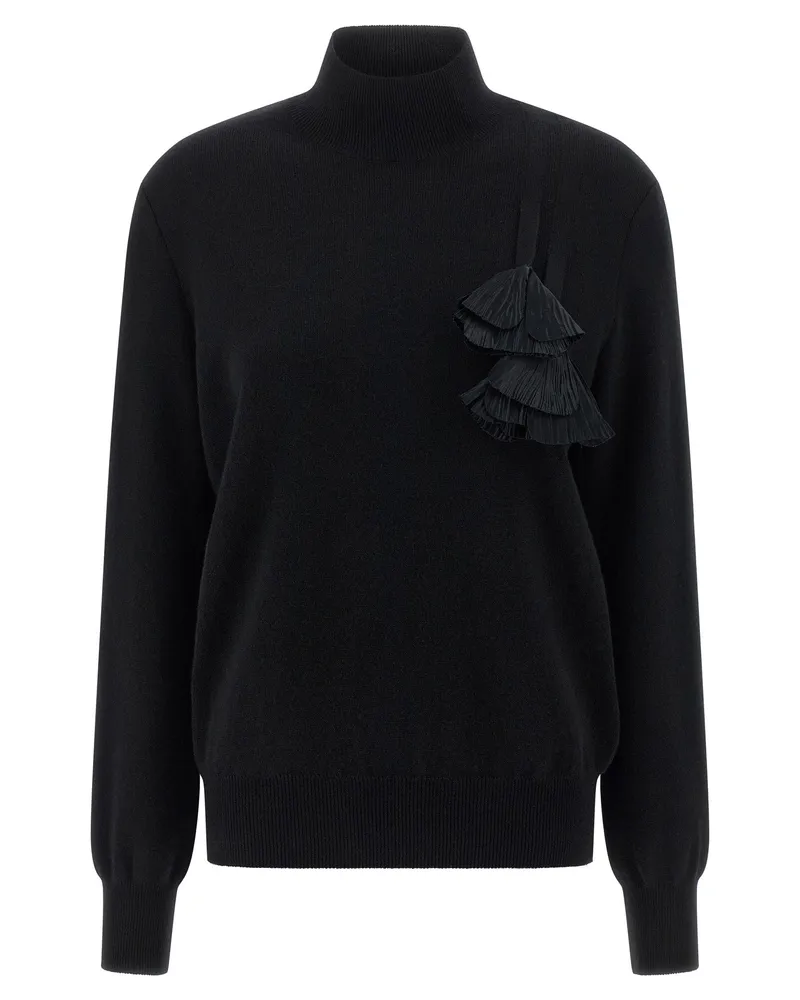 Ferragamo Blumenpullover Black