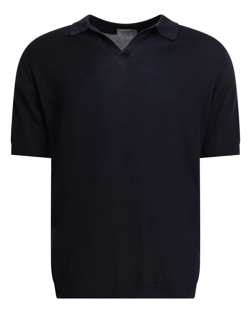John Smedley Polo -Hemden Blue