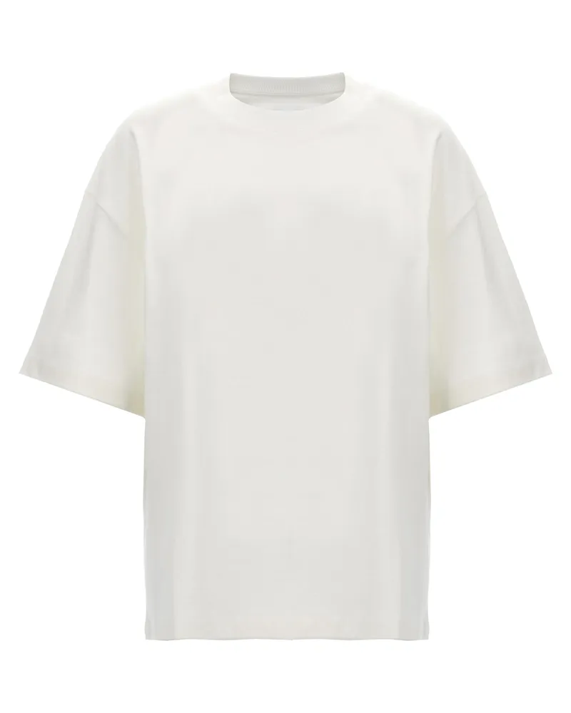 Jil Sander Logo Druck T -Shirt White