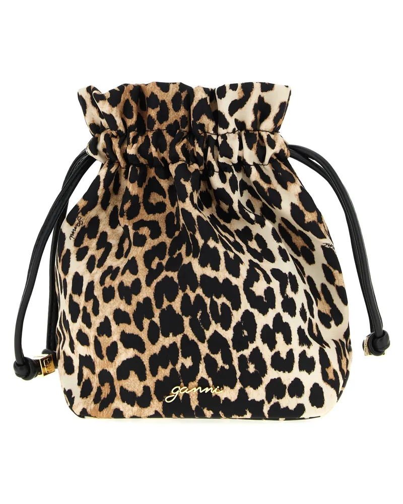 Ganni Animalier Beutel Brown