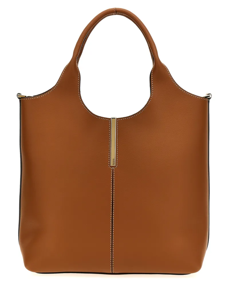 TOD'S Tod 's Kleine "EBR" -Einkaufstasche Brown