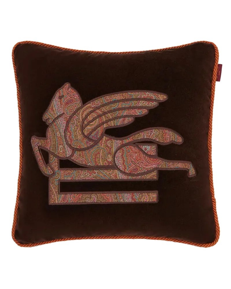 Etro Pegaso' Kissen Brown