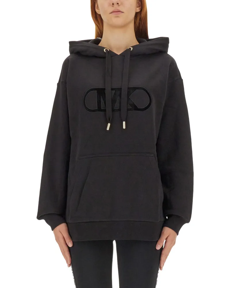 Michael Kors Michael von Michael Kors strahlte Logo Sweatshirt Black