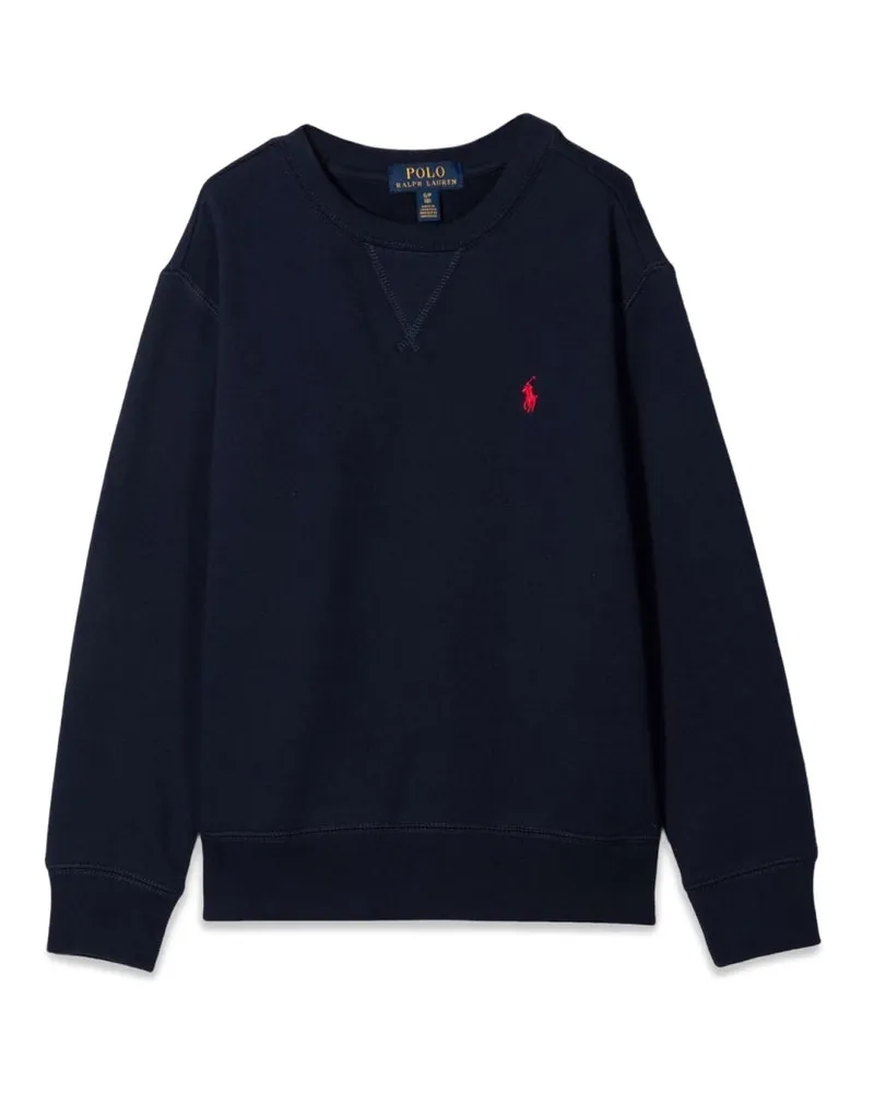 Ralph Lauren Saisonales Fleece LS CN Tops stricken Blue
