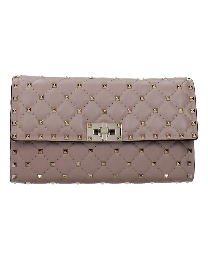 Valentino Garavani Damens Pochette Rosa Leder/Altrosa -