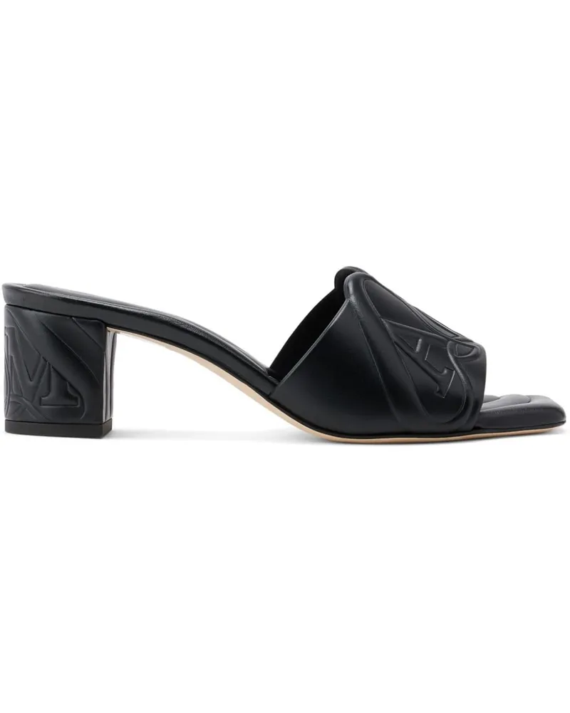 Alexander McQueen Alexander MC Queen Seal Ledersandalen Sandalen Black