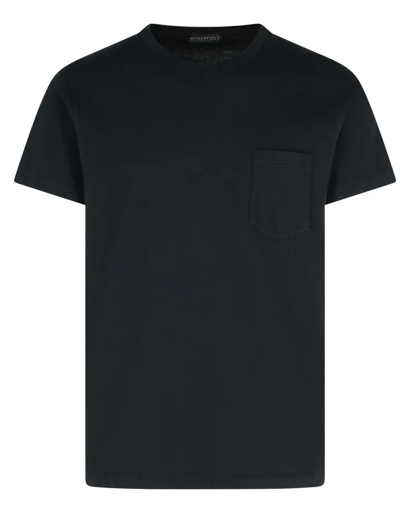 Tom Ford Black Cotton T -Shirt Black