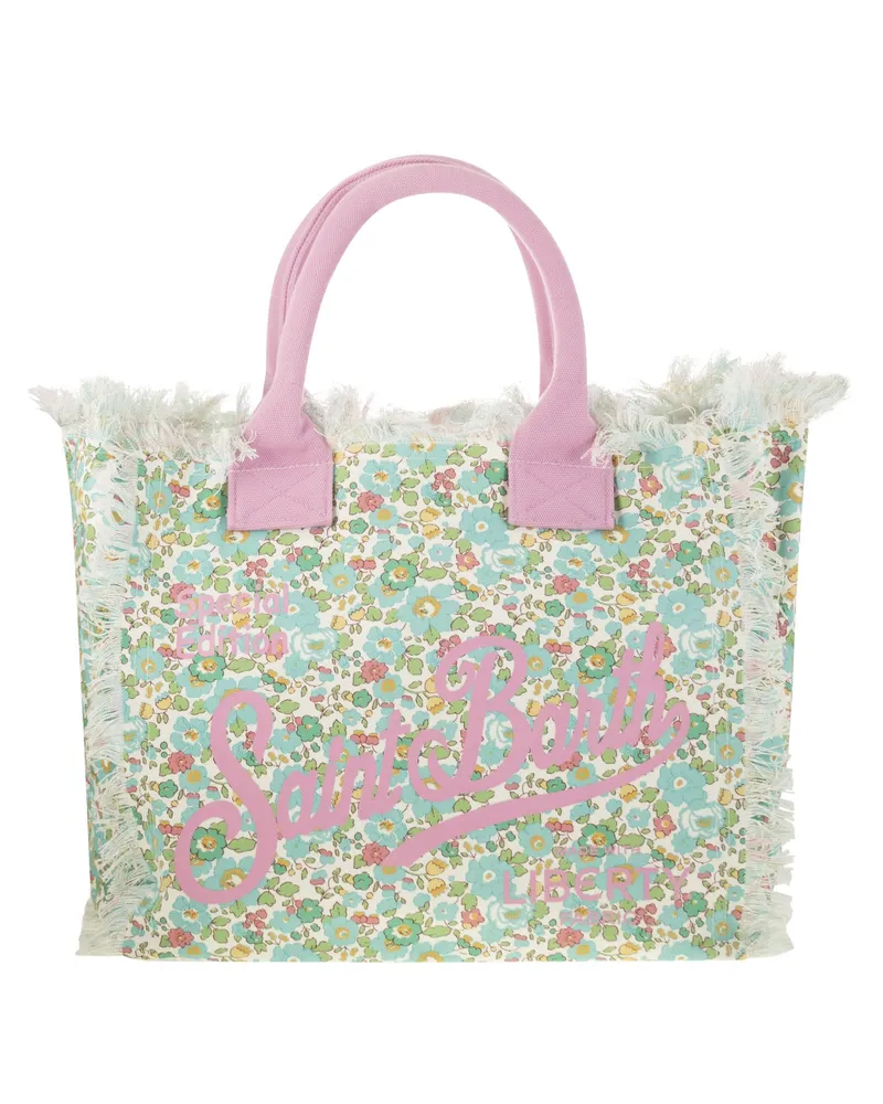 MC2 Saint Barth Vanity Canvas -Tasche mit Blumendruck Water