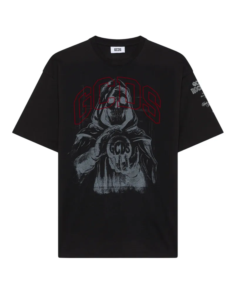 GCDS Gothic Print T -Shirt Bright