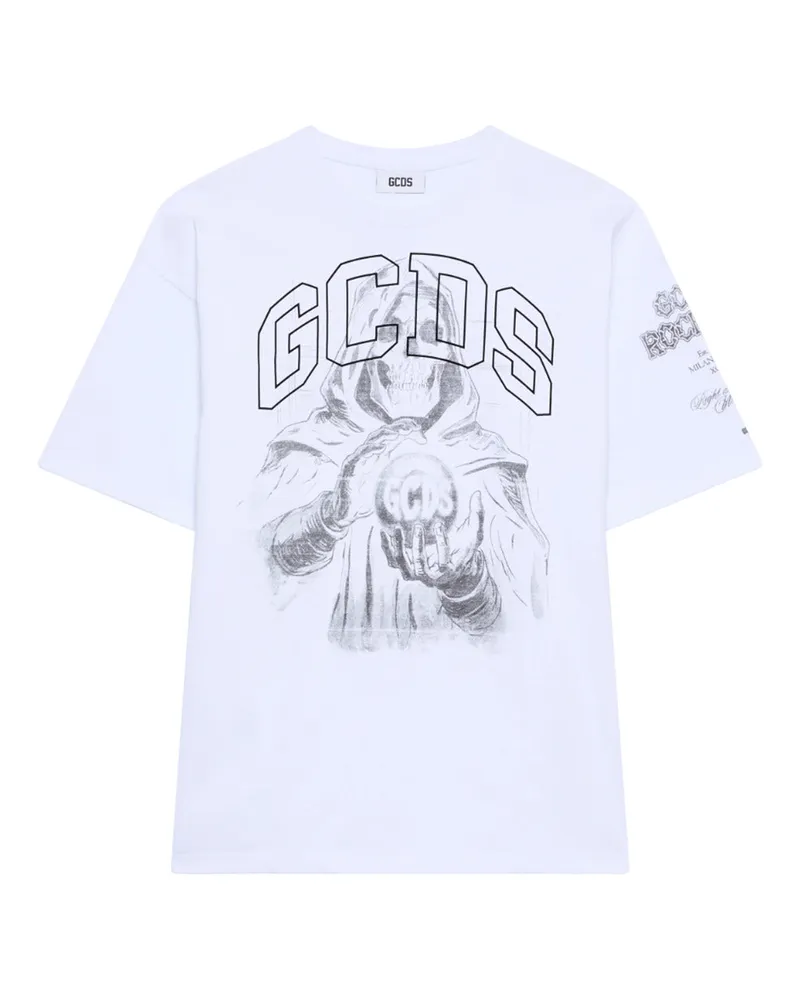 GCDS Gothic Print T -Shirt Bright
