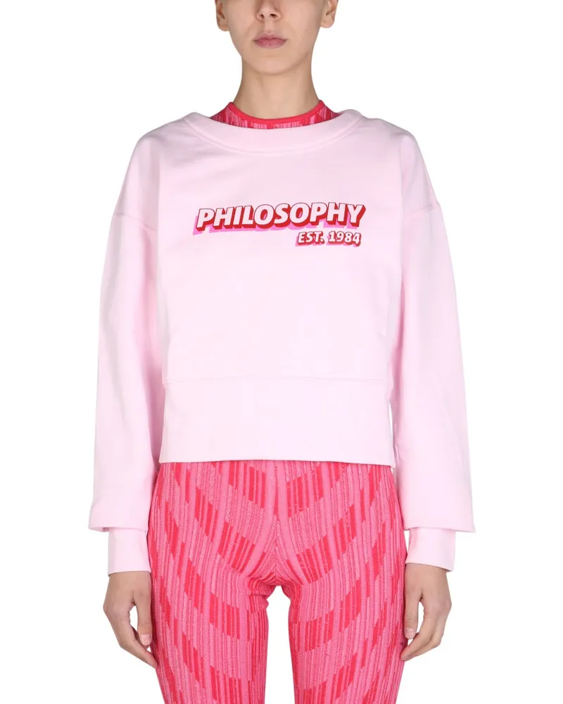 Philosophy Di Lorenzo Serafini Philosophie di Lorenzo Serafini reguläres Fit Sweatshirt Pink
