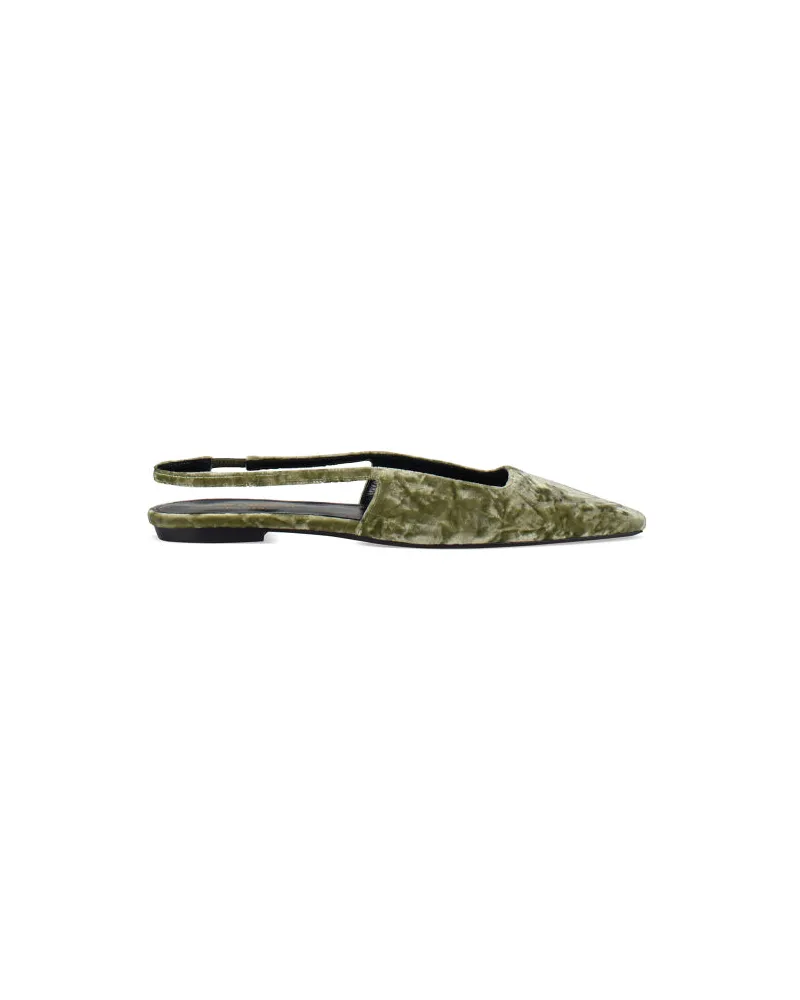 Saint Laurent Ballet Flats Blade Green