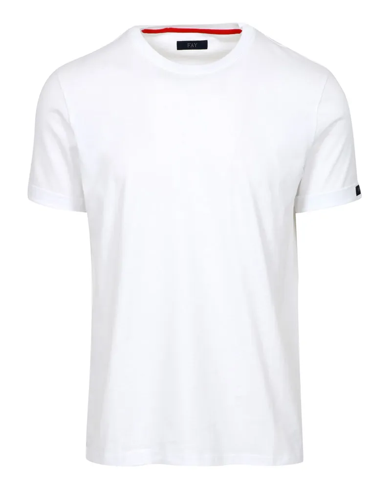Fay T -Shirts und Polos weiß White