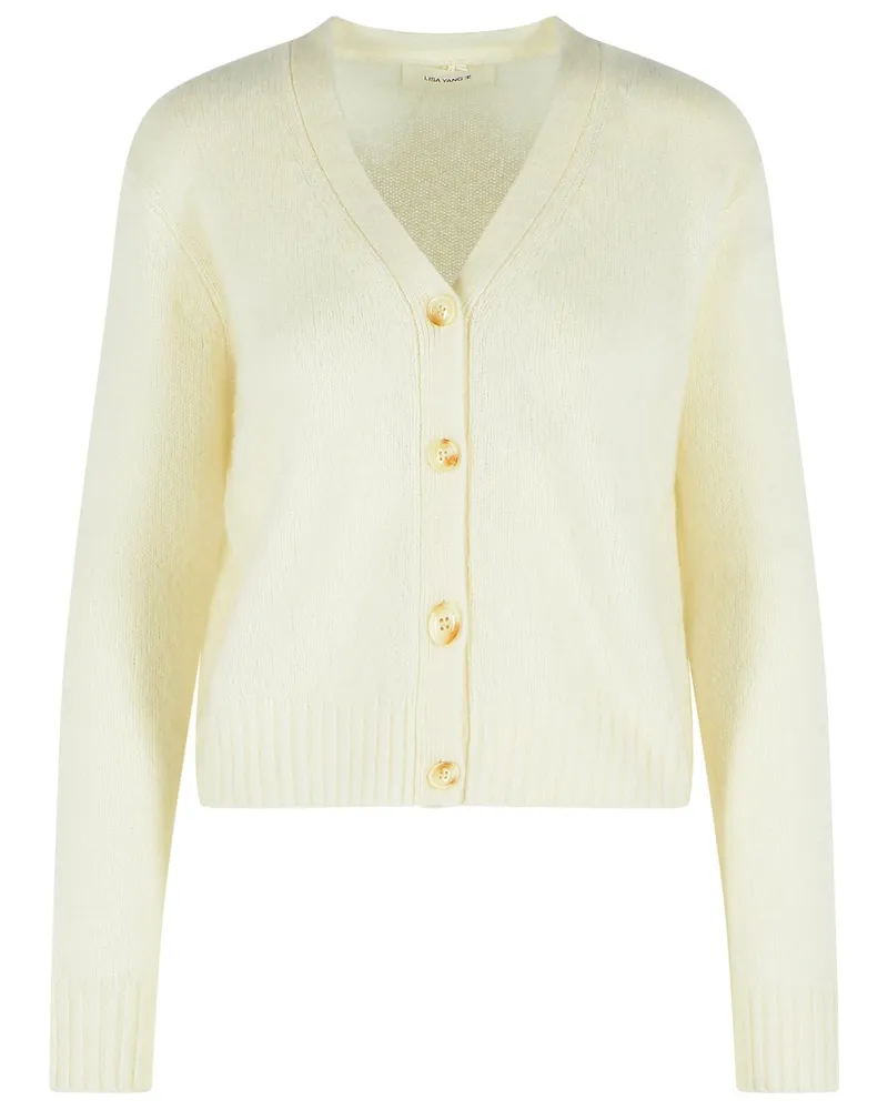 Lisa Yang Strickjacke „Marionette“ aus Kaschmir und cremefarbener Seide Cream