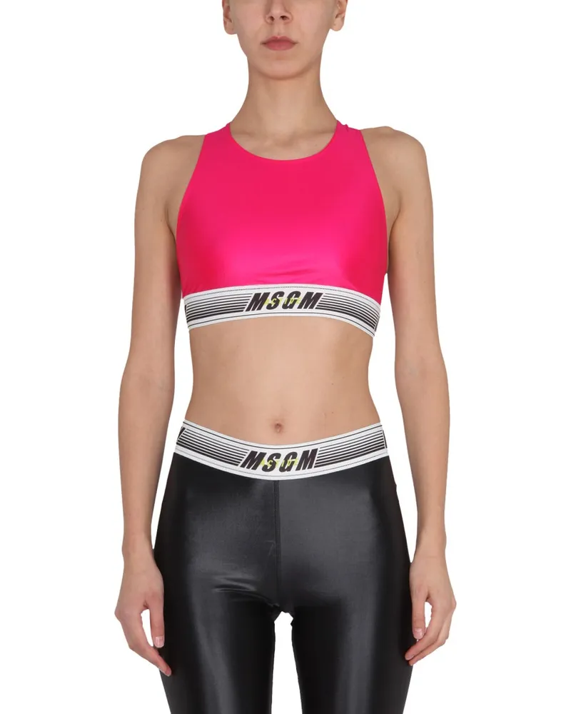 MSGM Top Activewear Fuchsia