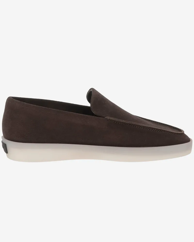 Fear of God Angst vor Gott Lederrutsch auf Loafer Dark