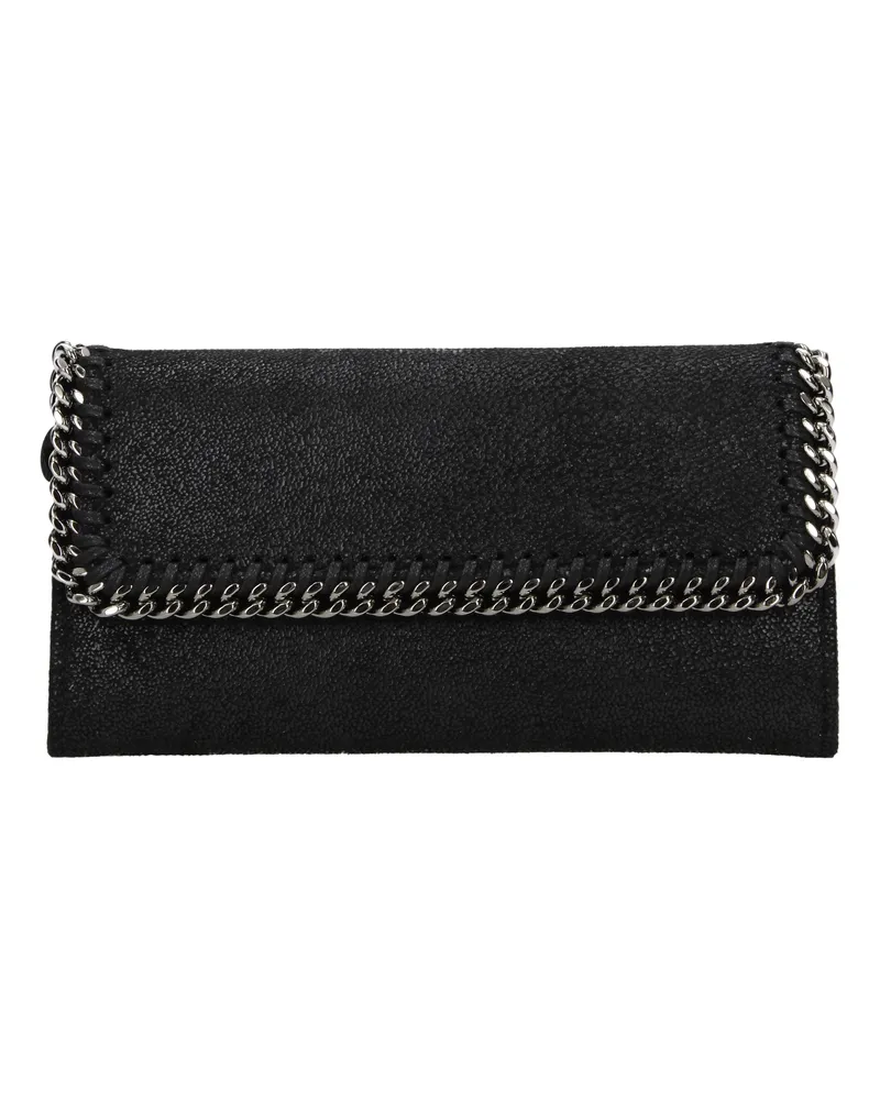 Stella McCartney Falabella Damens Geldbörse Eco Wildleder Schwarz -