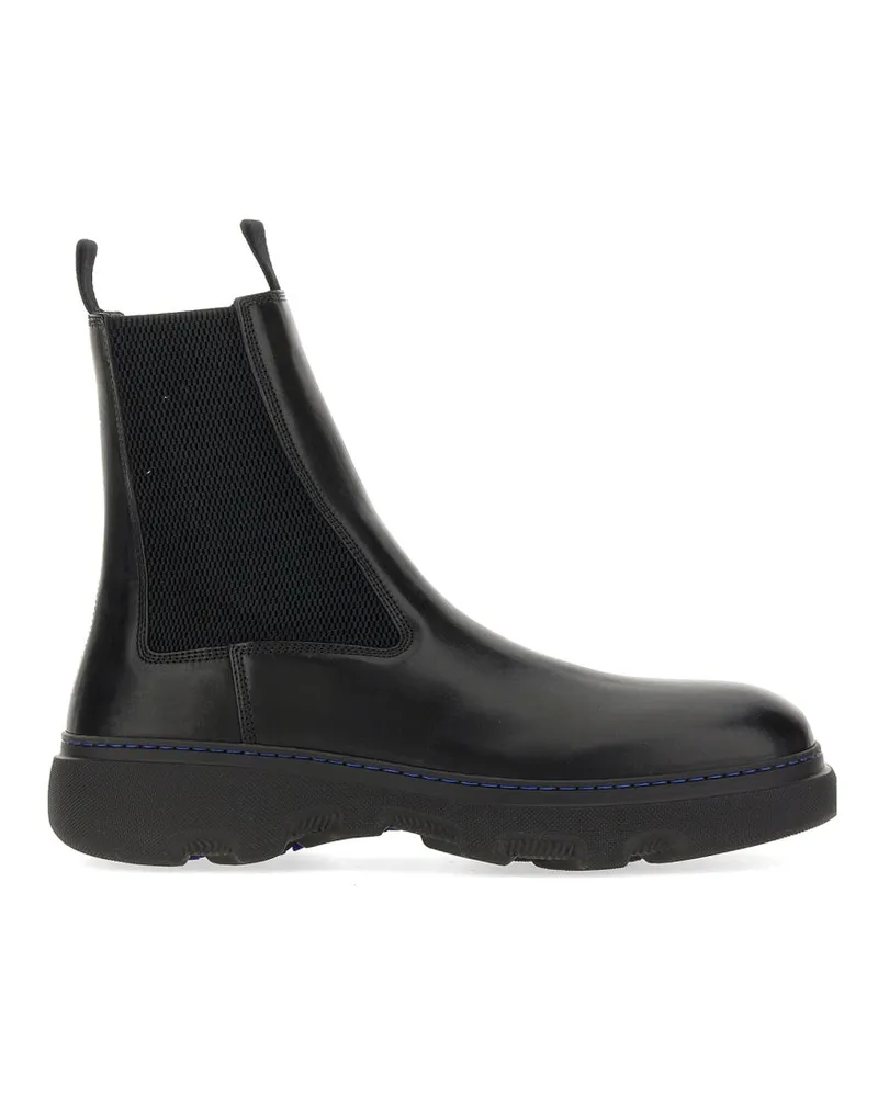 Burberry Lederstiefel Black