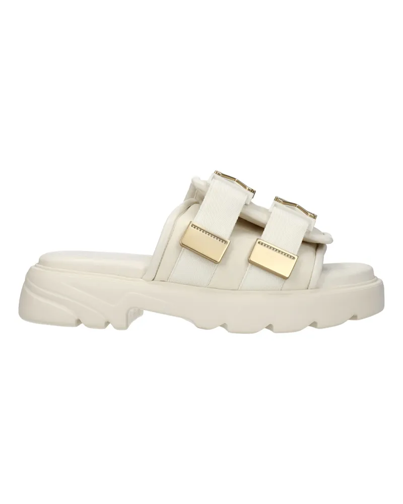 Bottega Veneta Herrens Stoffbeige/Seilsandalen und Clogs -