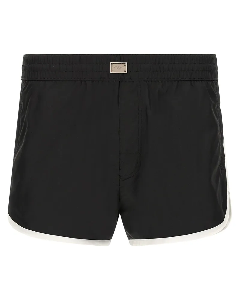 Dolce & Gabbana Logo Badeanzug White