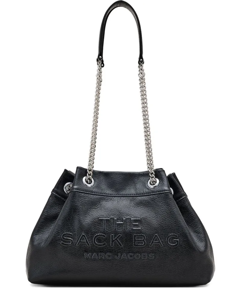 Marc Jacobs die Kettensack -Leder -Umhängetasche Black