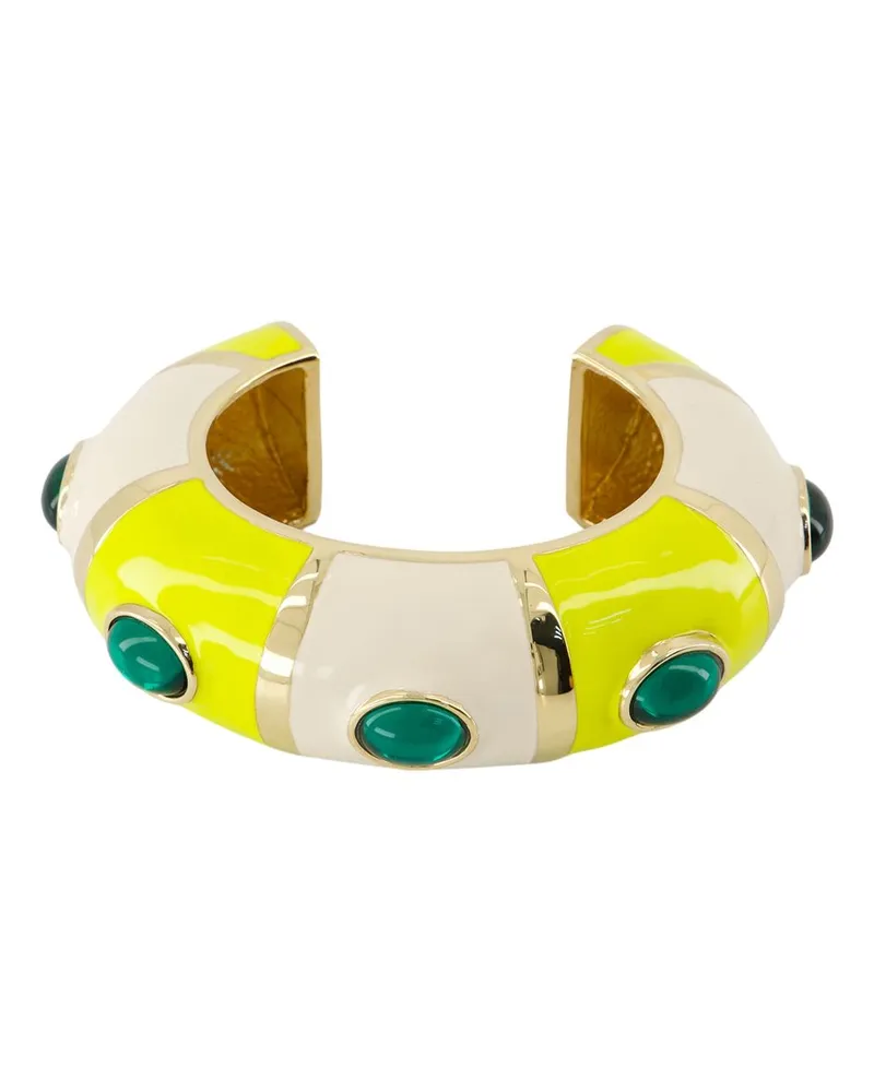 Jacquemus Le Armband Rayures  Metall Weiß/Gelb Weiß