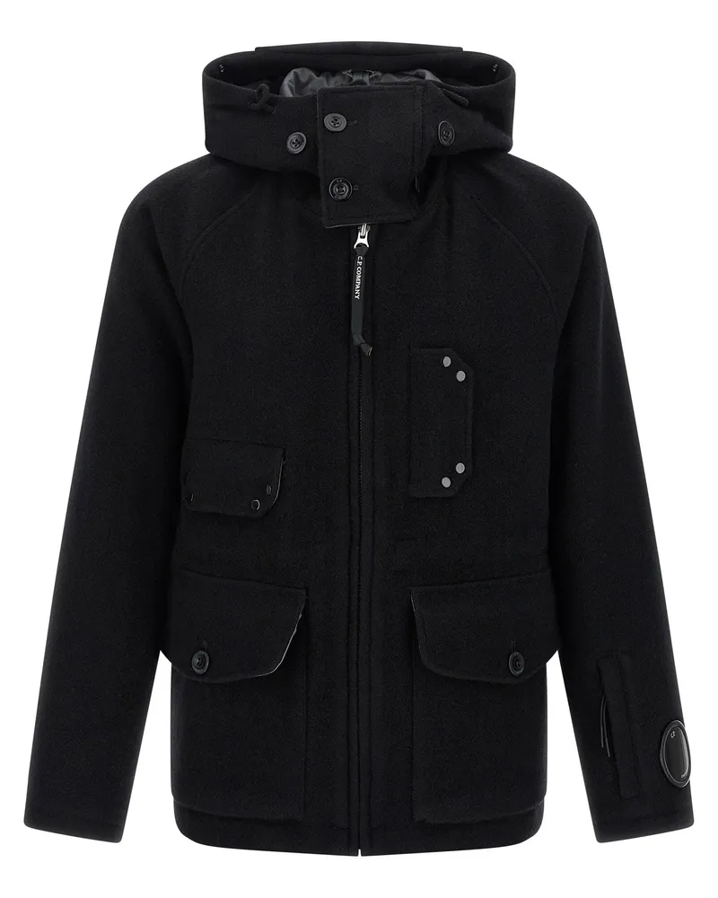 C.P. Company C.P. Firmenwolljacke Black