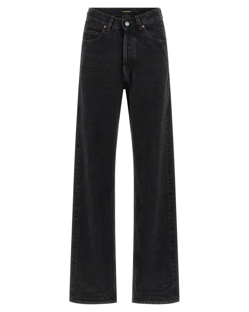 Saint Laurent Jeans mit V-Taille Black
