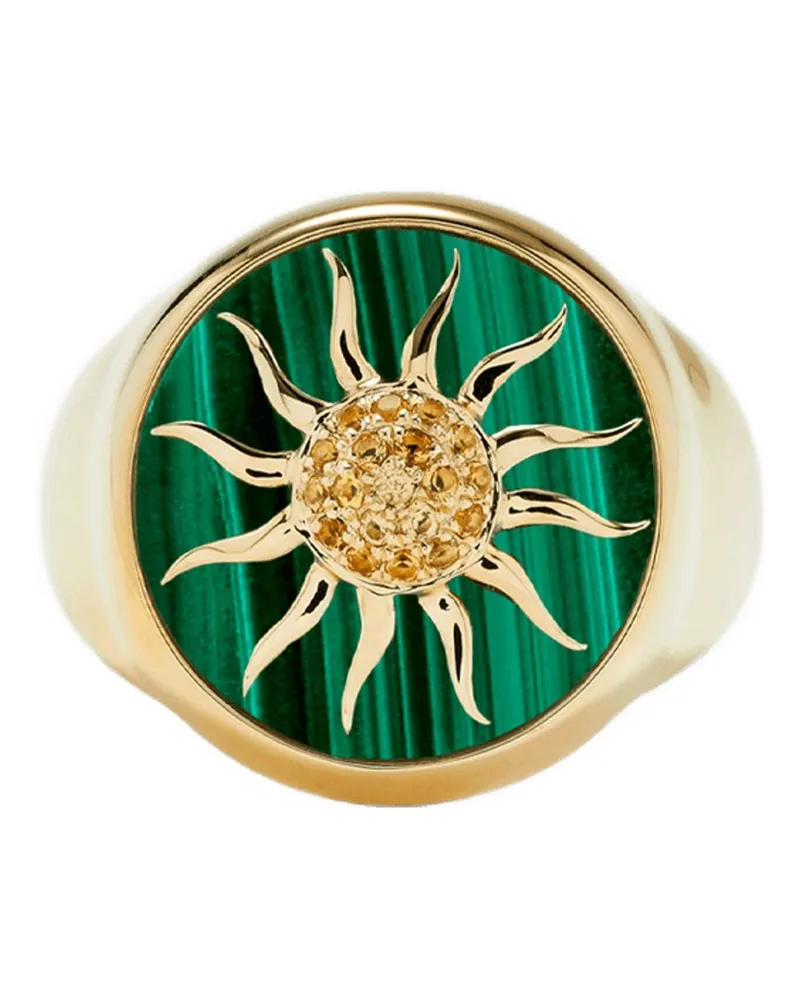 Yvonne Léon Fileil Soleil Fuchsia -Armband in Gelbgold Gold