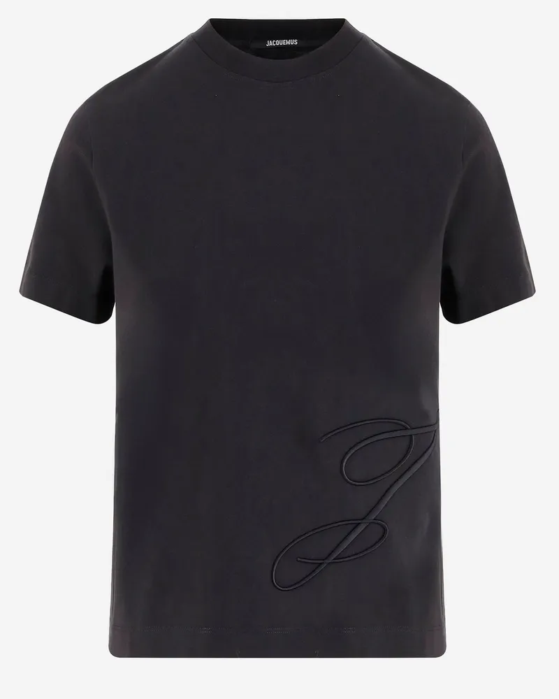 Jacquemus Baumwolltrikot -T -Shirt Blue