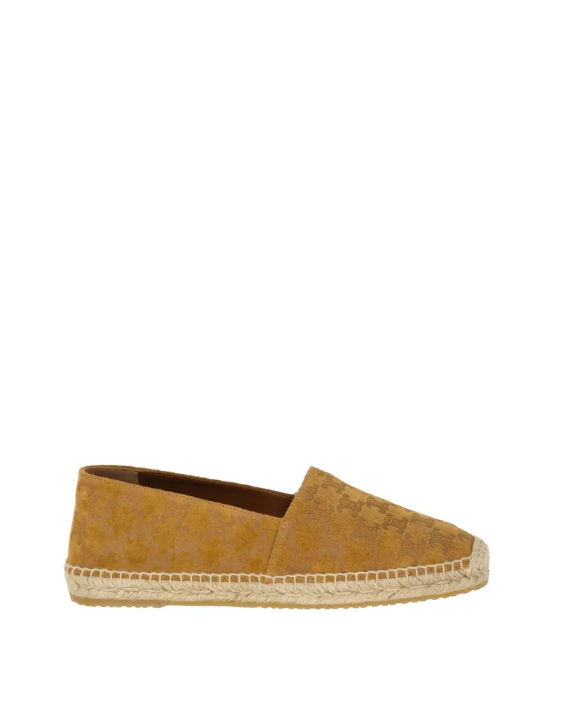 Celine Taillat Triomphe Suede Espadrilles Brown