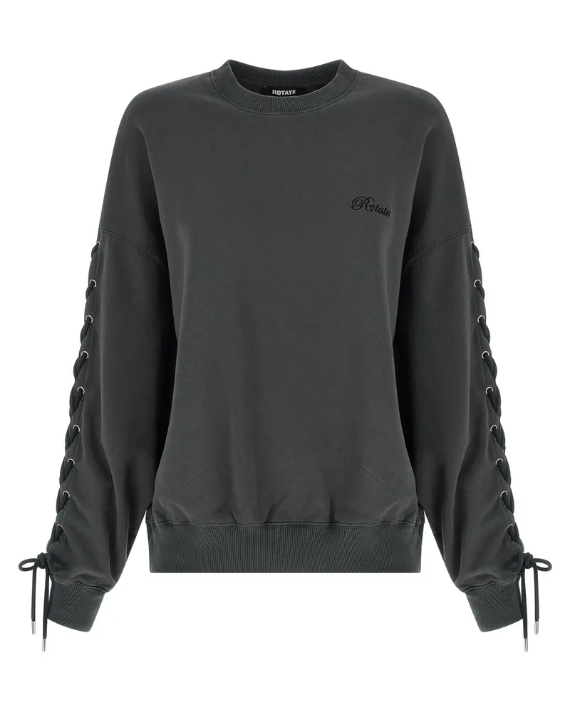 ROTATE Birger Christensen Sweatshirt „Lacing Crewneck Gray