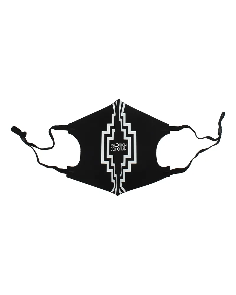 Marcelo Burlon | County of Milan Herrens Gesichtsmaske aus schwarzem Stoff -