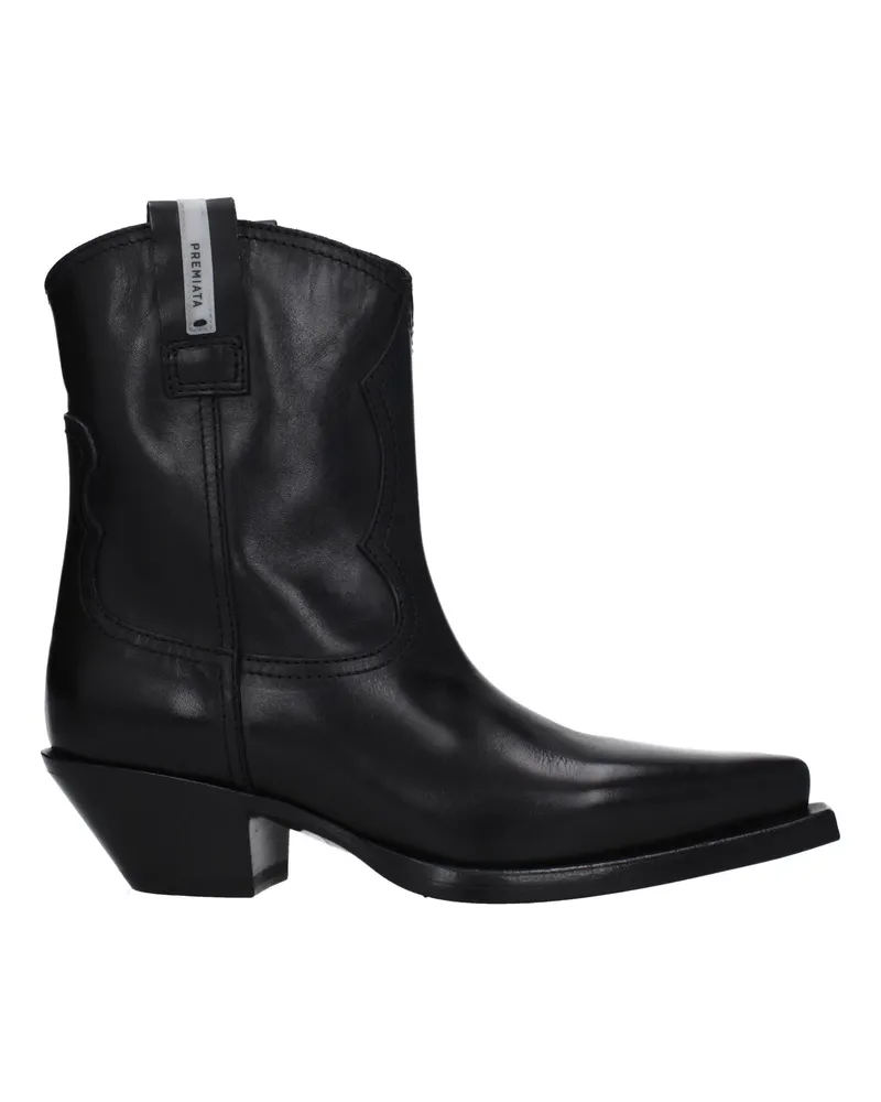 Premiata Preisgekrönte Schmetterlingsstiefel Frauen Leder schwarz -
