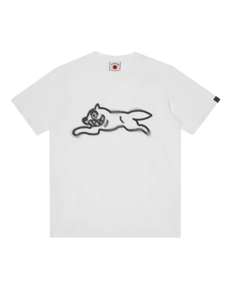 ICECREAM Running Dog Baumwoll-T-Shirt White