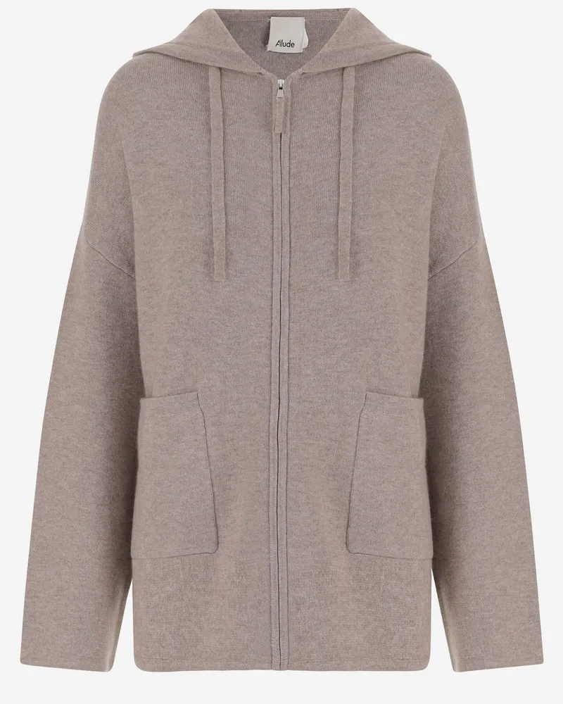 ALLUDE Anspielung Wolle und Kaschmirpullover Beige